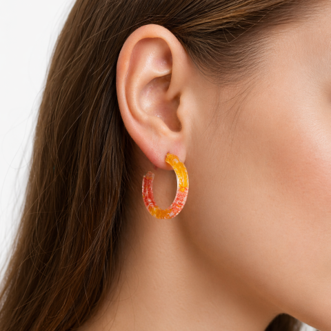 Сережки JW 10065P Multi/Gold