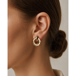 Сережки-пусети Сонячне кільце JW 127 KA Brass