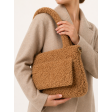 Сумка з хутра тедді кольору кемел Dark Camel BG 213 KA
