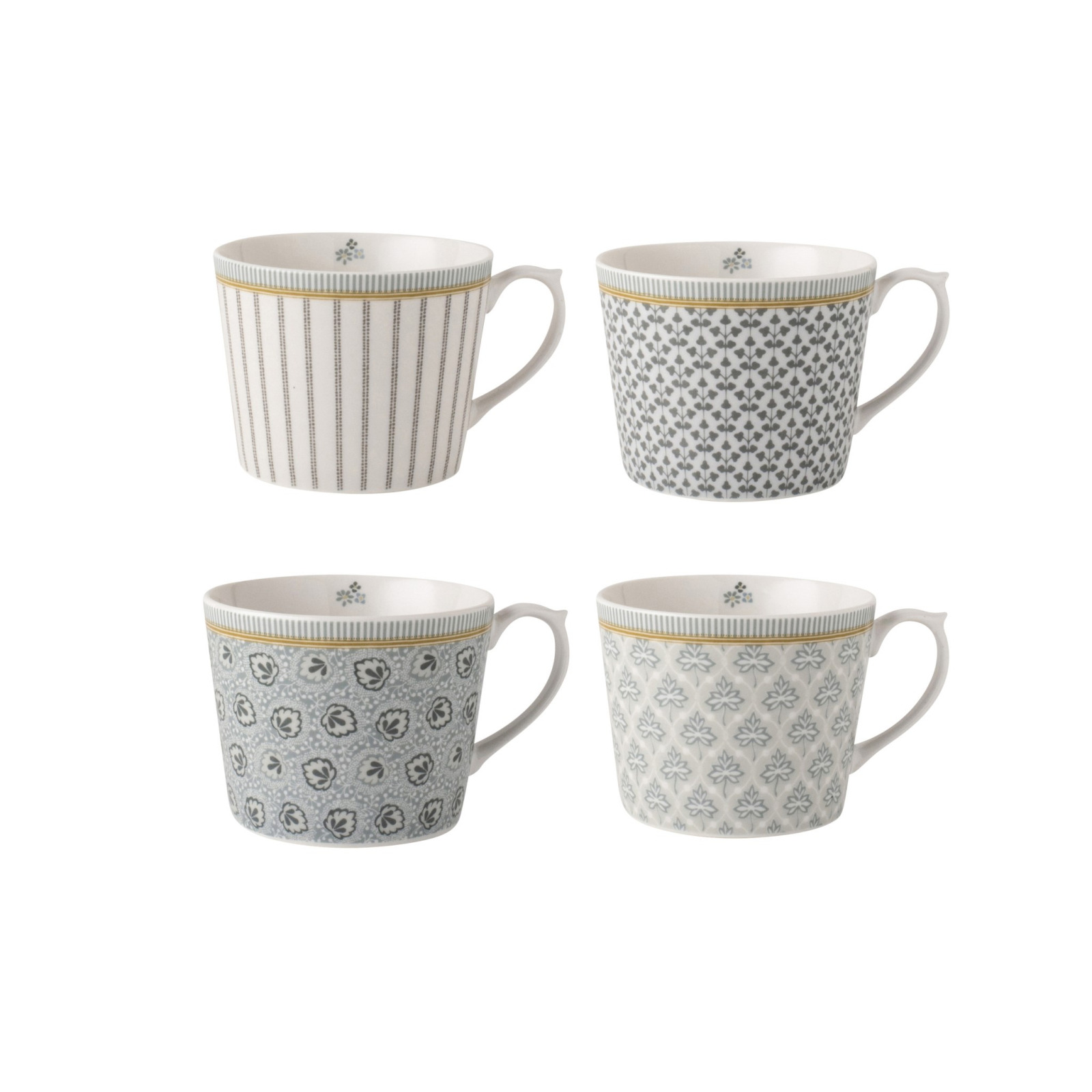Набір чашок SET OF 4 MUGS IN GIFTBOX 300ml (Grey)