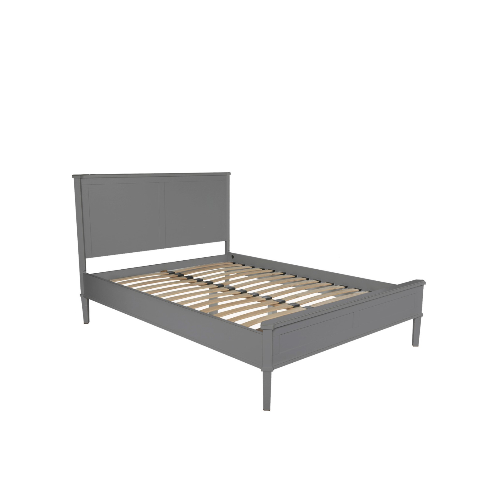 Двоспальне ліжко світло-сірого кольору Henshaw 5'0 Bed Frame (Pale Steel)+B12