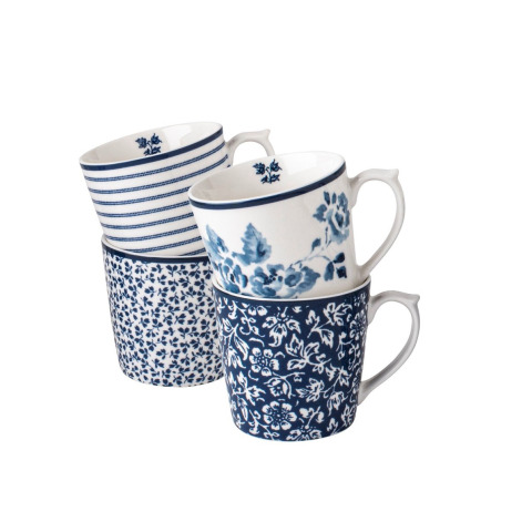 Набір 4-х чашок BLUEPRINT Giftset 4 Mugs 320ml (Assorted Blue)