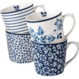 Набір 4-х чашок BLUEPRINT Giftset 4 Mugs 320ml (Assorted Blue) Набір 4-х чашок BLUEPRINT Giftset 4 Mugs 320ml (Assorted Blue)