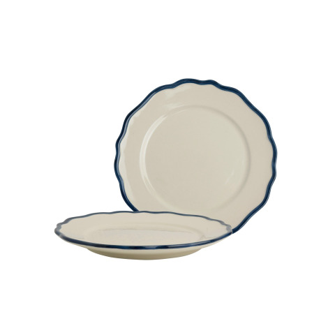 Набір 2-х тарілок з синім обідком Giftset 2 Plates 21 cm Solid Blue