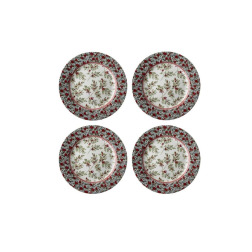 Набір 4-х тарілок STOCKBRIDGE Giftset 4 PLATE Ø18 (Light Blue/Multi)