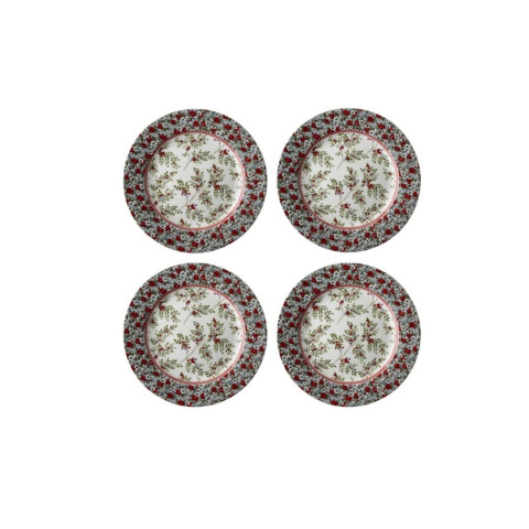 Набір 4-х тарілок STOCKBRIDGE Giftset 4 PLATE Ø18 (Light Blue/Multi)