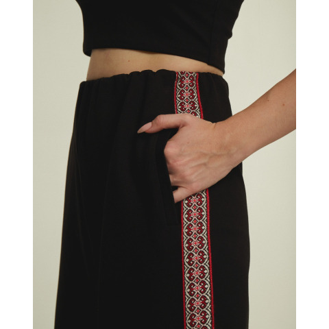 Штани TR 300-1 LZ (Чорний-червоний)