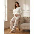 Лляні піжамні штани з екзотичним принтом Attleton