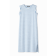 Трикотажна сукня міді Laura Ashley у біло-блакитну смужку Трикотажна сукня міді Laura Ashley у біло-блакитну смужку