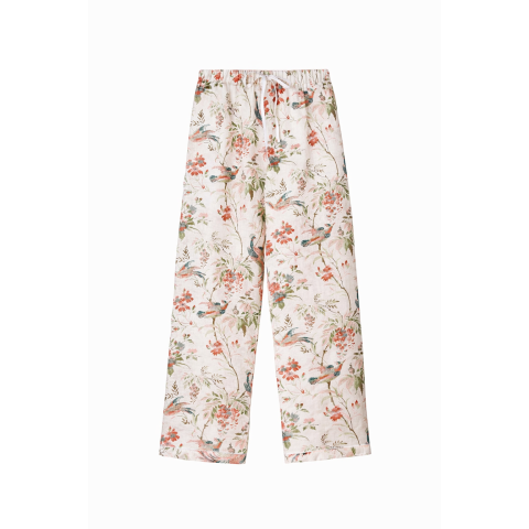 Лляні піжамні штани з екзотичним принтом Attleton