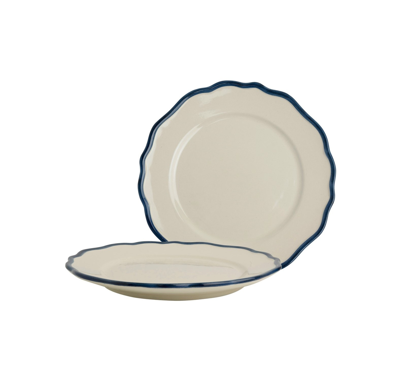 Набір 2-х тарілок з синім обідком Giftset 2 Plates 27 cm Solid Blue