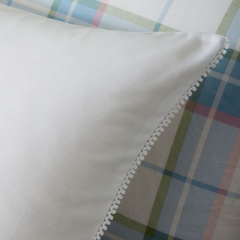 Односпальний комплект білої постілі RIANNE SG 137*200, 50*75 set of-1 (White) 