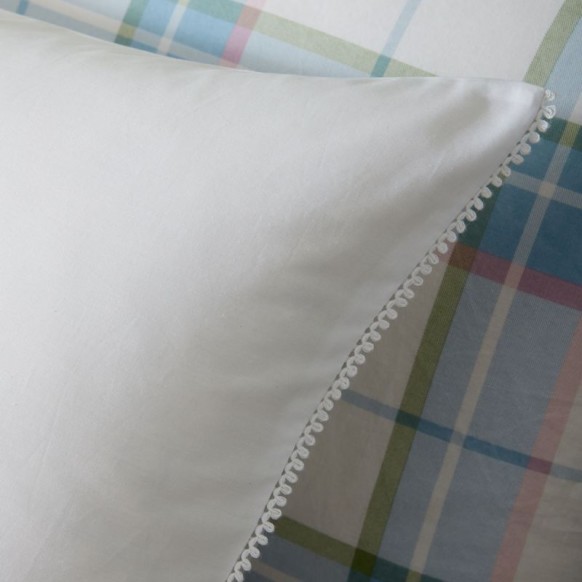 Односпальний комплект білої постілі RIANNE SG 137*200, 50*75 set of-1 (White)