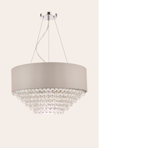 Люстра CARRINGTON 5LT Ø45 (Gray/Crystal)