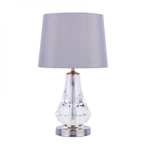 Скляна настільна лампа HUMBY TOUCH TABLE LAMP POLISHED NICKEL