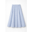 Спідниця міді з бавовни у блакитно-білу смужку Спідниця міді з бавовни у блакитно-білу смужку