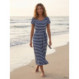 Трикотажна сукня максі Laura Ashley у біло-синю смужку