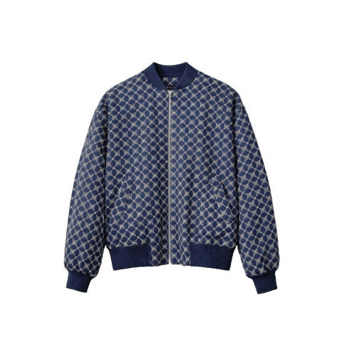 Жіночий жакет-бомбер Laura Ashley з вишитої бавовни кольору денім