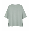 Футболка oversize фісташкового кольору з букетом тюльпанів