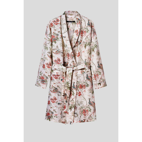Лляний халат-кімоно з принтом  Attleton