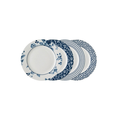 Набір 4-х тарілок BLUEPRINT Giftset 4 Plates Ø23 (Assorted Blue)