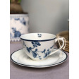 Чашка з блюдцем CHINA ROSE Cup 260ml and Saucer Ø15 (Blue)