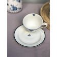 Чашка з блюдцем CHINA ROSE Cup 260ml and Saucer Ø15 (Blue)
