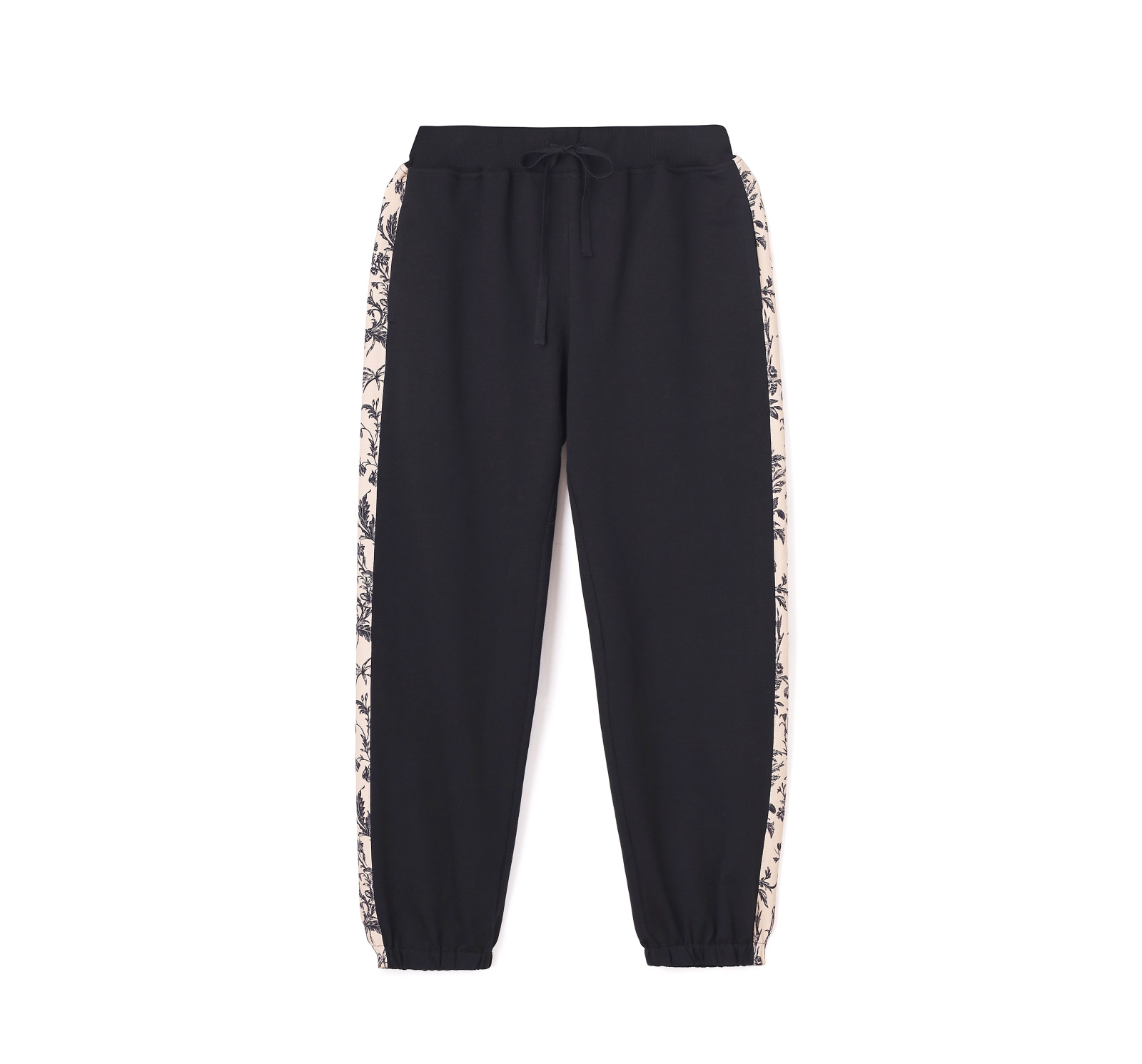 Чорні штани-джогери з принтованими лампасами Lloyd