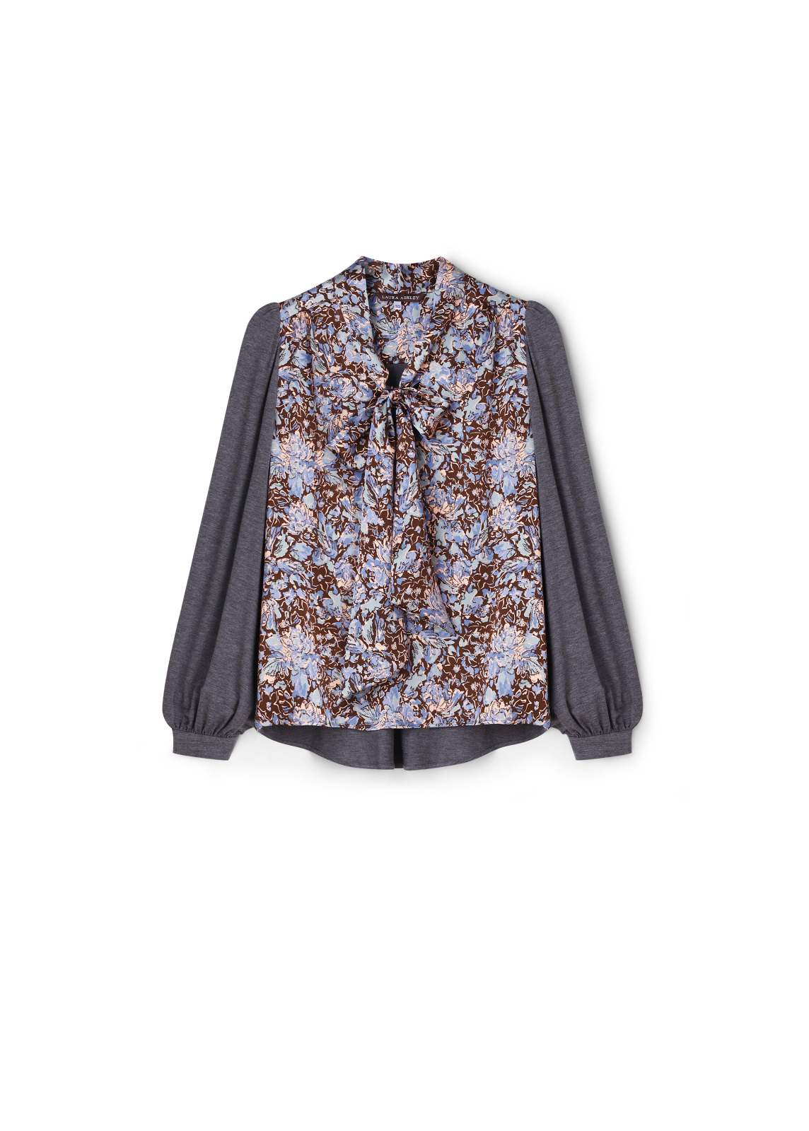 Шовкова блузка Laura Ashley з принтом Greenfield Peony