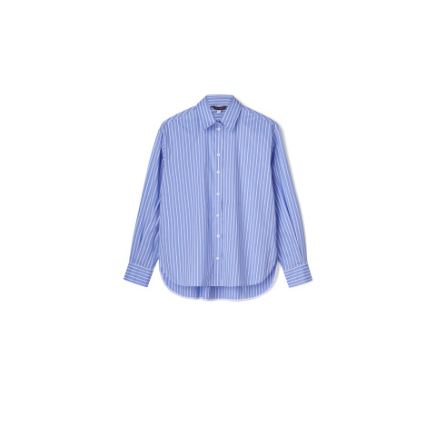 Сорочка Laura Ashley у біло-блакитну смужку 