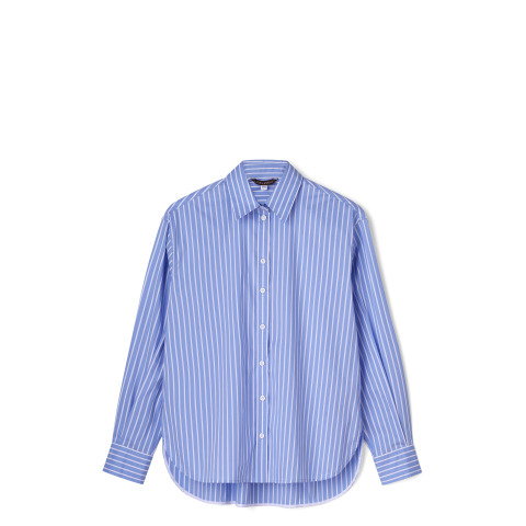 Сорочка Laura Ashley у біло-блакитну смужку 