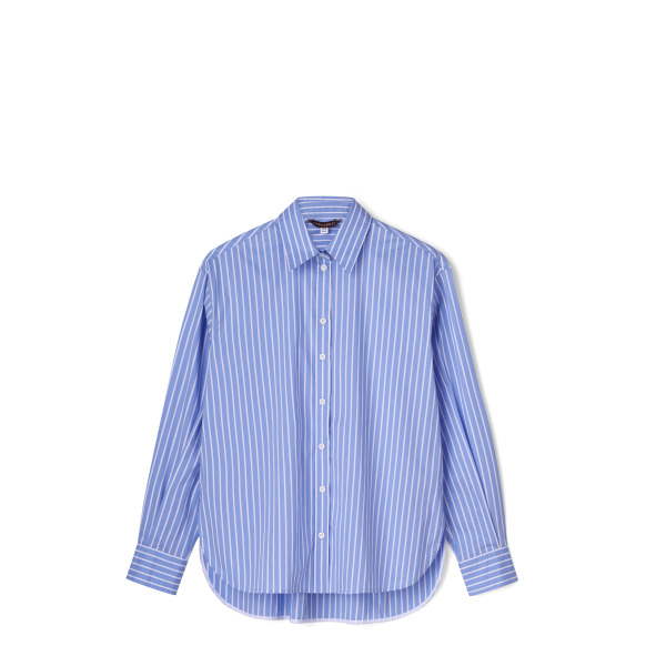 Сорочка Laura Ashley у біло-блакитну смужку