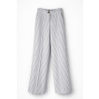 Жіночі лляні брюки в біло-сіру смужку Жіночі лляні брюки в біло-сіру смужку