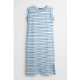 Трикотажна сукня міді Laura Ashley у біло-блакитну смужку Трикотажна сукня міді Laura Ashley у біло-блакитну смужку