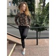 Жіноча блузка з довгим рукавом з віскози з квітковим принтом Ellerby black