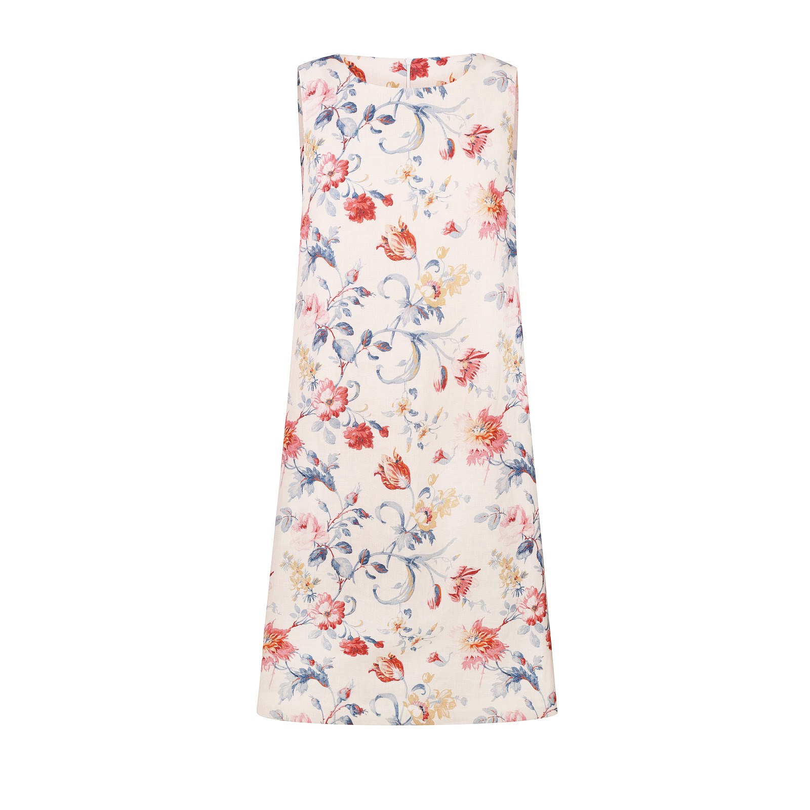 Сукня-футляр з льону з підкладкою і принтом сезону Rosalind