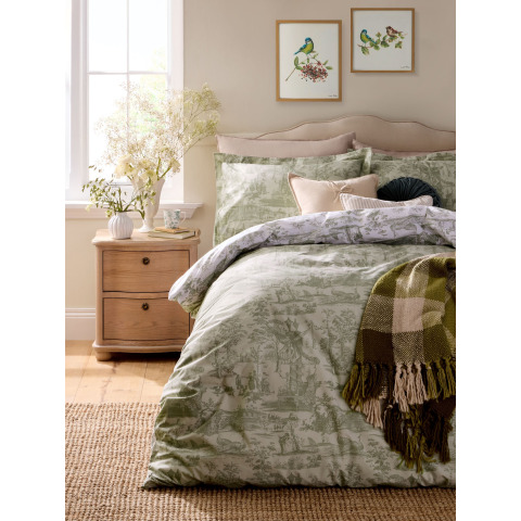 Набір постілі BRAYSMITH TOILE SG 137*200, 50*75 set of-1 (Olive Green)