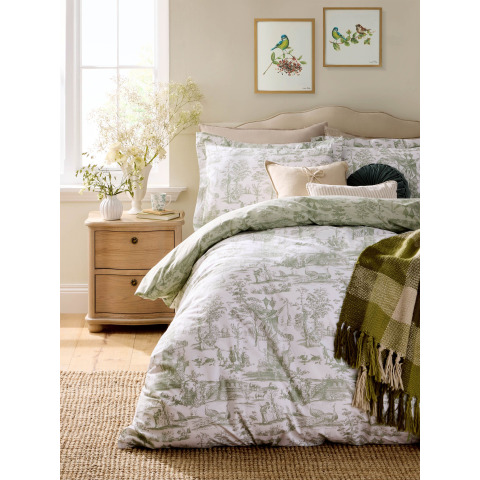 Набір постілі BRAYSMITH TOILE DB 200*200, 50*75 set of-2 (Olive Green)