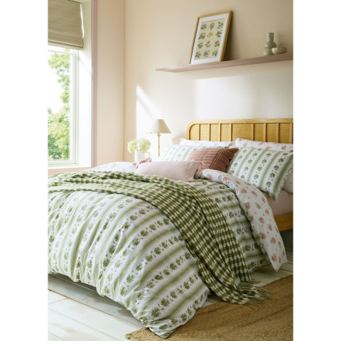 Набір постілі PENSHAM DB 200*200, 50*75 set of-2 (Stripe Sage Pink)