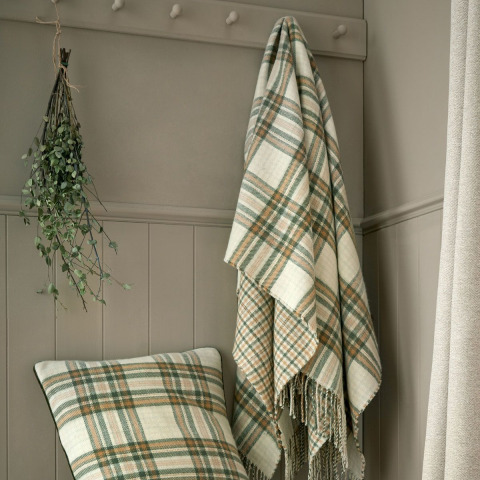 Плед PADBURY CHECK 150*200 (Oliva)