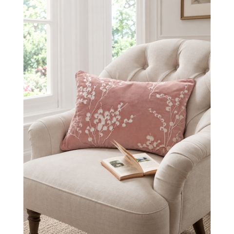 Декоративна подушка PUSSY WILLOW EMB 35*50 (Old rose)