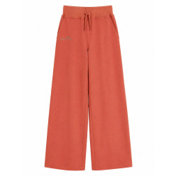 Жіночі трикотажні штани у кораловому кольорі