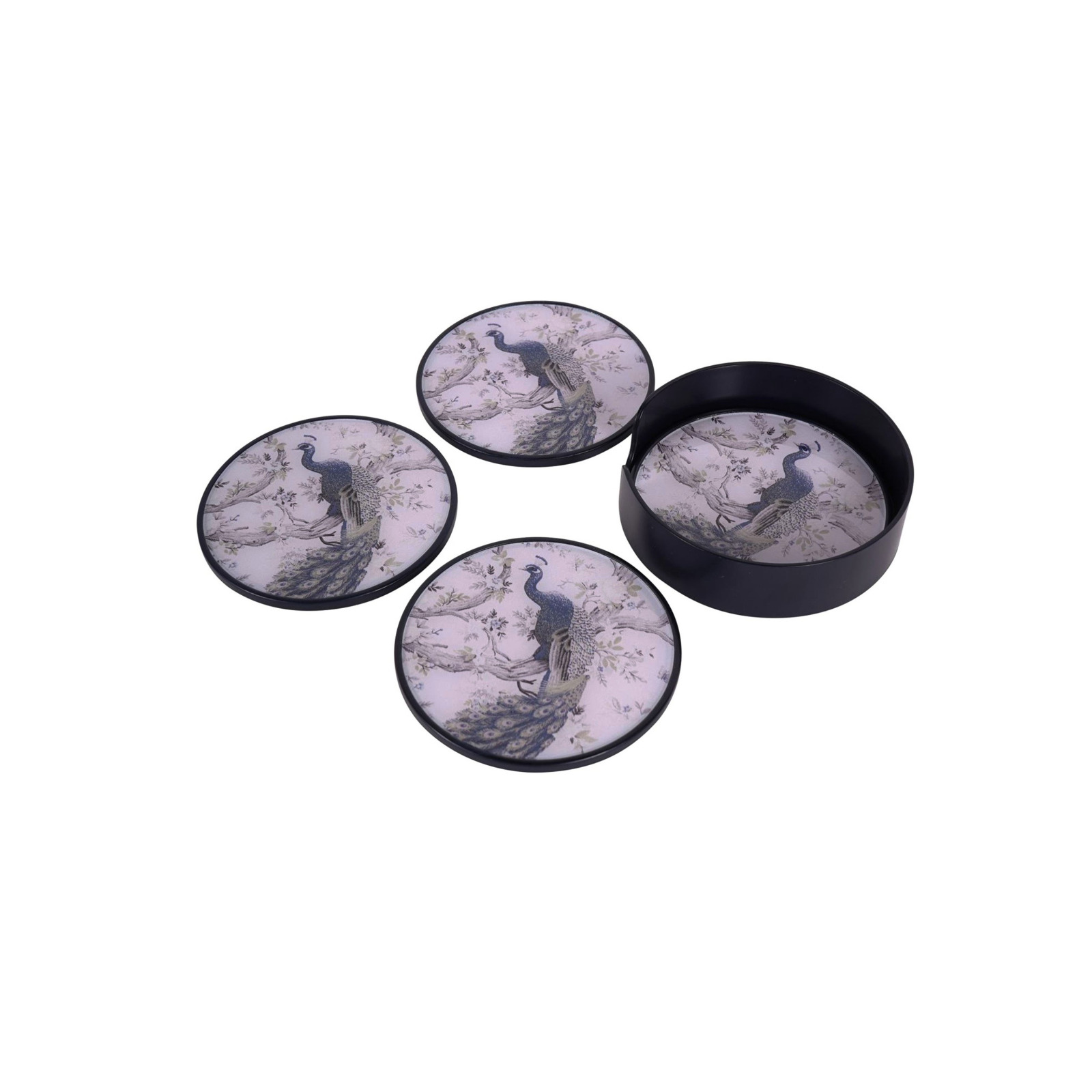 Belvedere Peacock Print набір із 4-х підставок під тарілку