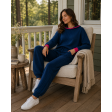 Пуловер-худі Laura Ashley з вовни ягняти синій