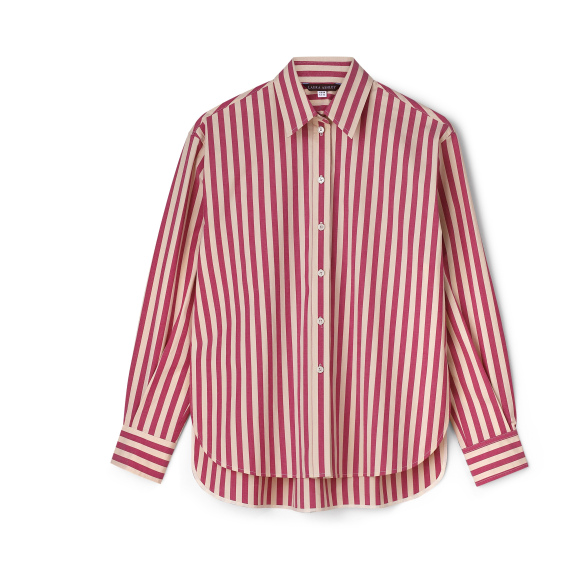 Сорочка Laura Ashley у біло-рожеву смужку