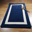Вовняний килим синього кольору LEWES 160*230 (Midnight)