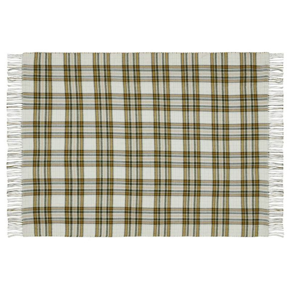Плед в оливкову клітинку тартан PADBURY CHECK (Oliva)