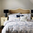 Набір постілі двоспальний з блакитним принтом BRAYSMITH TOILE DB 200*200, 50*75 set of-2 (Blue Chambray)