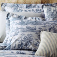 Набір постілі двоспальний з блакитним принтом BRAYSMITH TOILE DB 200*200, 50*75 set of-2 (Blue Chambray)