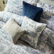 Набір постілі двоспальний з блакитним принтом BRAYSMITH TOILE DB 200*200, 50*75 set of-2 (Blue Chambray)